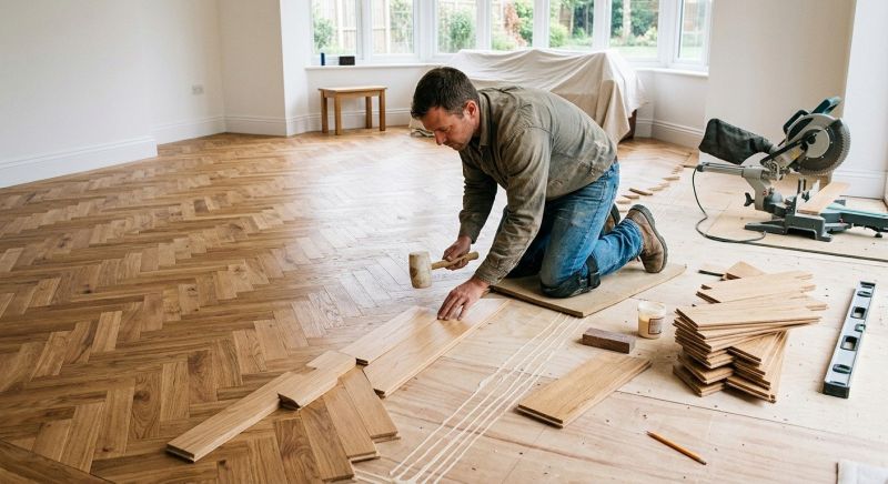 Birch Floor Installation in Fort Worth, TX