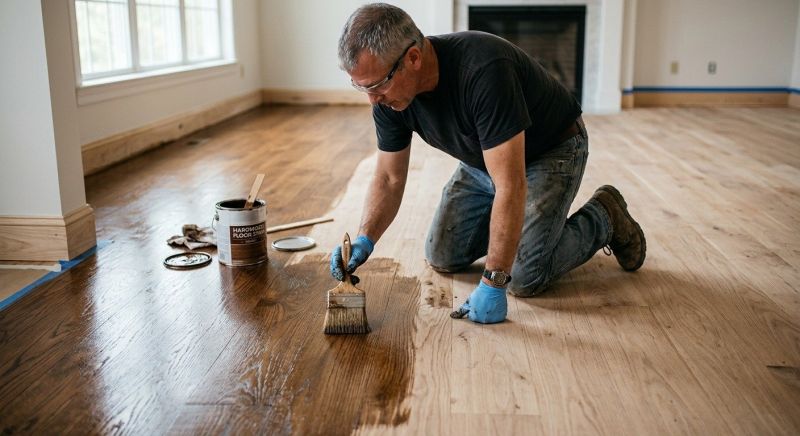 Hardwood Floor Staining in Overland Park, KS