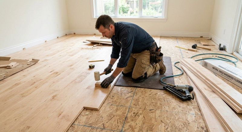 Maple Flooring Installation in Manassas, VA