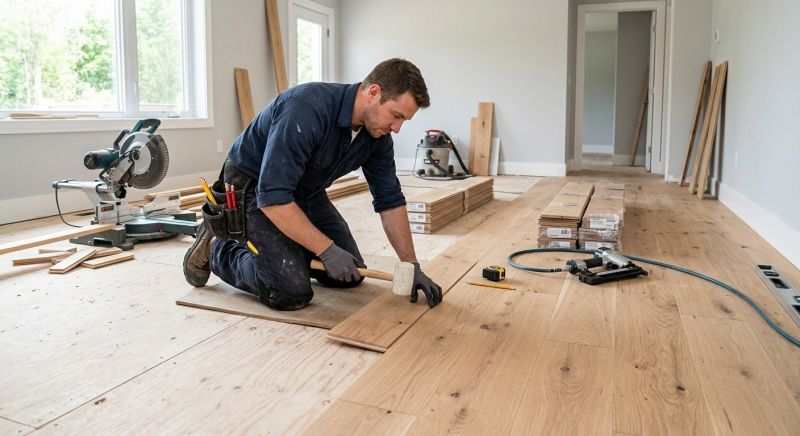 Pine Floor Installation in Austin, TX