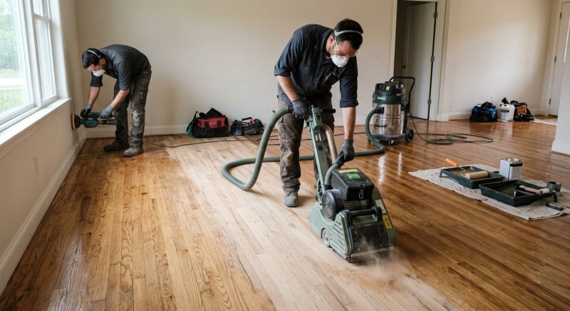 Pine Floor Refinishing in Kansas City, KS