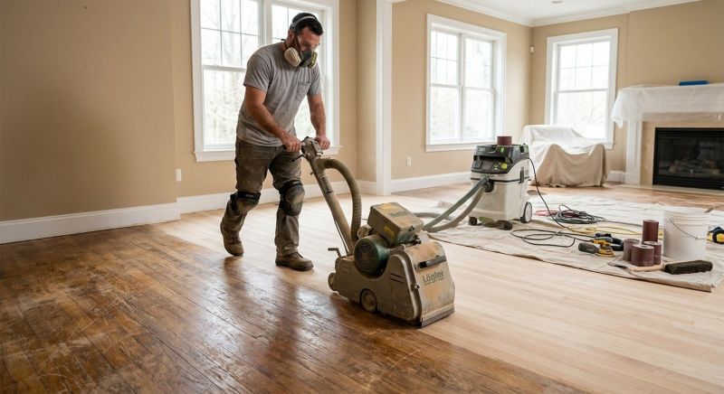 Pine Floor Refinishing in Olathe, KS