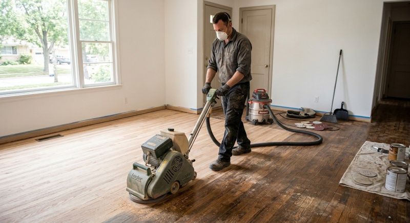 Tiger Wood Floor Refinishing in Overland Park, KS